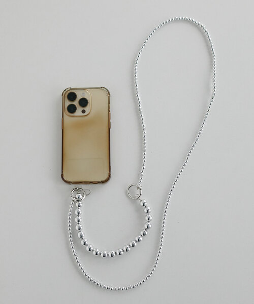 DISCOAT（ディスコート）の「2WAYパールコンビストラップ（スマホグッズ・レディース・ホワイト系その他/ホワイト/シルバー・FREE）」の4枚目の写真