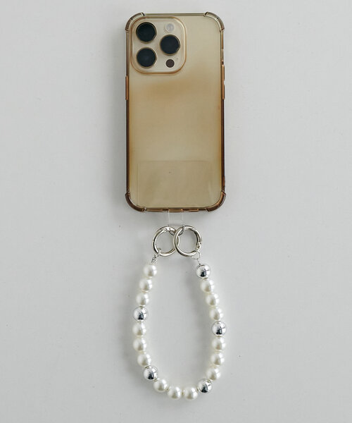 DISCOAT（ディスコート）の「2WAYパールコンビストラップ（スマホグッズ・レディース・ホワイト系その他/ホワイト/シルバー・FREE）」の5枚目の写真