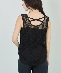 バックレースタンクトップ