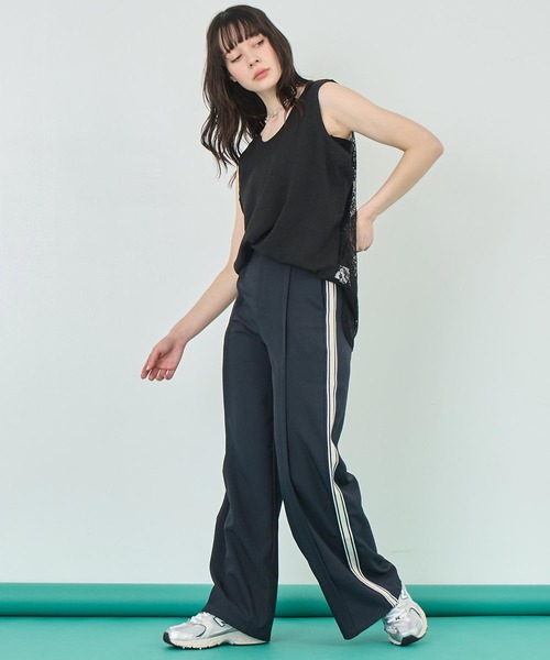 ANAP（アナップ）の「バックレースタンクトップ（タンクトップ・レディース・ホワイト/ブラック・FREE）」の7枚目の写真