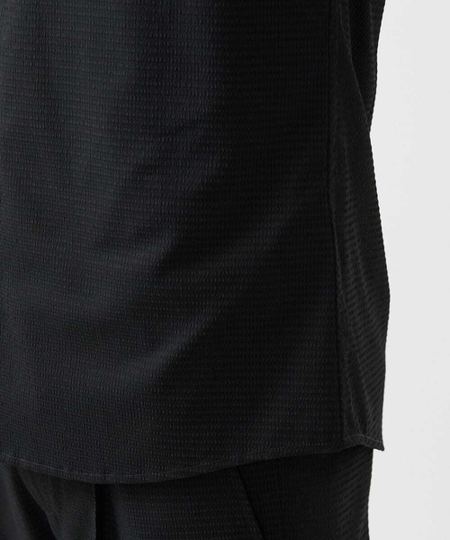 MICHEL KLEIN HOMME (ミッシェルクランオム)の「【セットアップ】バンドカラー半袖シャツ(シャツ/ブラウス・メンズ・ライトグレー/ブラック/ネイビー・MEDIUM/LARGE/X-LARGE)」の12枚目の写真