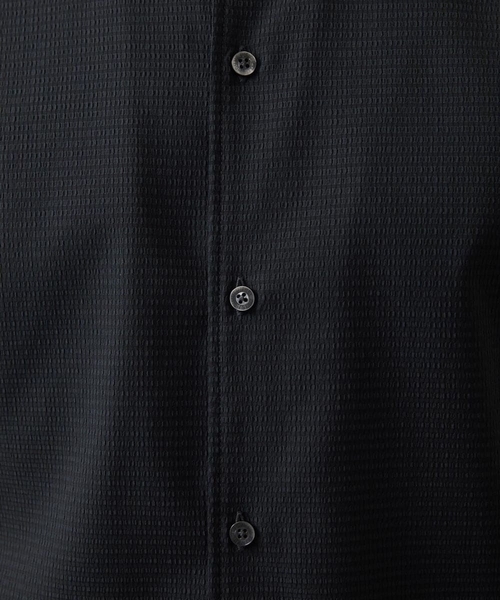 MICHEL KLEIN HOMME (ミッシェルクランオム)の「【セットアップ】バンドカラー半袖シャツ(シャツ/ブラウス・メンズ・ライトグレー/ブラック/ネイビー・MEDIUM/LARGE/X-LARGE)」の13枚目の写真