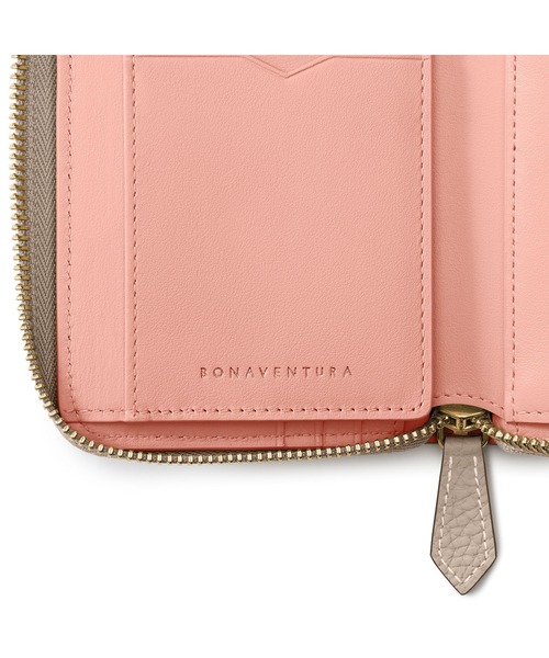 ミディアム ファンクショナル ジップウォレット シュリンクレザー