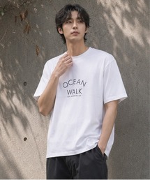 /Bd/フロントロゴ バックプリント 半袖Tシャツ