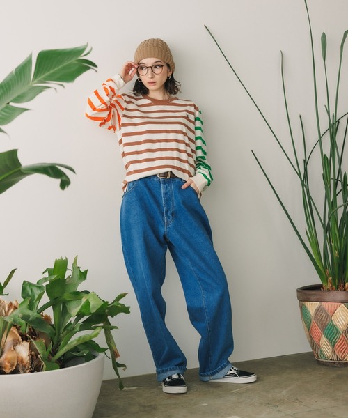 POP TRADING COMPANY（ポップトレーディングカンパニー）の「POP TRADING COMPANY/ポップトレーディングカンパニー miffy embroidered striped longsleeve t-shirt Tシャツ（Tシャツ/カットソー・メンズ・マルチ・L）」の10枚目の写真