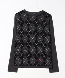 A15547　美品　バーバリーブラックレーベル　キルティングドライバーズニット2 バーバリーブラックレーベル(BURBERRY BLACK LABEL