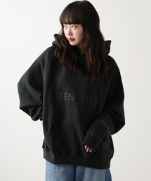 ESSENTIALS フード付きパーカーブラック FOG ESSENTIALS｜エフオージーエッセンシャルズのパーカー