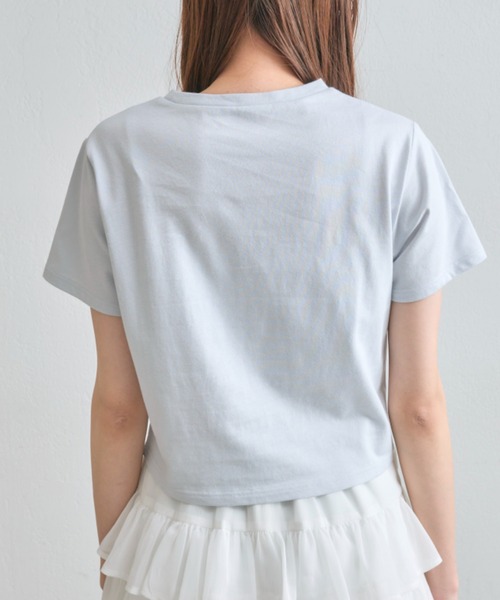 OLIVE des OLIVE(オリーブデオリーブ)の「アニマルアソートTシャツ(Tシャツ/カットソー・レディース・ラベンダー/ネイビー/オフホワイト/サックスブルー・FREE)」の7枚目の写真