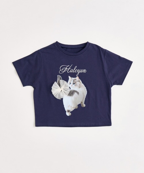 OLIVE des OLIVE(オリーブデオリーブ)の「アニマルアソートTシャツ(Tシャツ/カットソー・レディース・ラベンダー/ネイビー/オフホワイト/サックスブルー・FREE)」の21枚目の写真