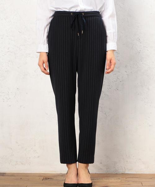 green label relaxing（グリーンレーベルリラクシング）の「CB COSMICWARM ST/ムジ パンツ（その他パンツ・レディース・オフホワイト/ネイビー/ライトグレー・38/40）」の8枚目の写真