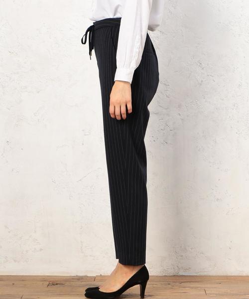 green label relaxing（グリーンレーベルリラクシング）の「CB COSMICWARM ST/ムジ パンツ（その他パンツ・レディース・オフホワイト/ネイビー/ライトグレー・38/40）」の9枚目の写真