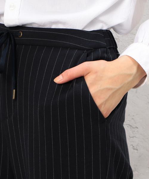 green label relaxing（グリーンレーベルリラクシング）の「CB COSMICWARM ST/ムジ パンツ（その他パンツ・レディース・オフホワイト/ネイビー/ライトグレー・38/40）」の12枚目の写真