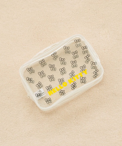 Me%（ミィパーセント）の「【HELLO KITTY】クリアポーチ 319784（ポーチ・レディース・オフホワイト/イエロー系その他/アイボリー/ホワイト/ブルー系その他/その他1・FREE）」の3枚目の写真