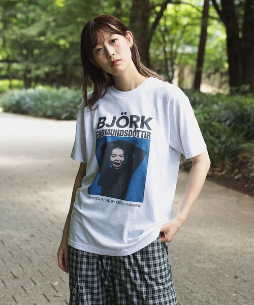 セール】【別注】Kevin Cummins /「Bjork」Photo T ③（Tシャツ