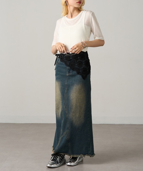 MAGASIN DE MODE Onjna(マガジンデモードオンジェナ )の「【MAGASIN DE MODE Onjna】フラワーレースバブーシュカ ヘッドドレススカーフ OSWY(バンダナ/スカーフ・レディース・ブラック/ホワイト・FREE)」の17枚目の写真