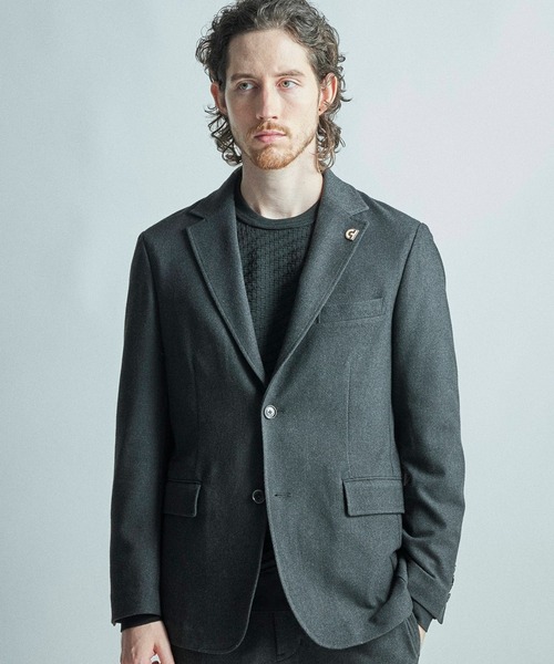 MEN'S BIGI(メンズビギ)の「【COLE HAAN/コール ハーン】別注 ストレッチツイルジャケット<2WAYストレッチ>(テーラードジャケット・メンズ・グレー/ベージュ/ネイビー・01/04/03/02)」の1枚目の写真