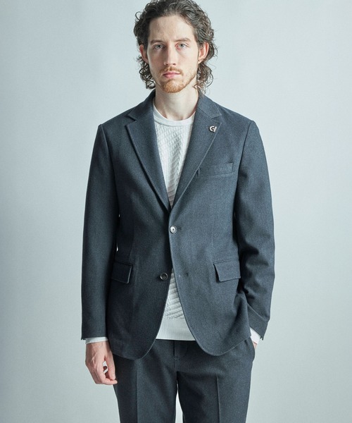 MEN'S BIGI(メンズビギ)の「【COLE HAAN/コール ハーン】別注 ストレッチツイルジャケット<2WAYストレッチ>(テーラードジャケット・メンズ・グレー/ベージュ/ネイビー・01/04/03/02)」の22枚目の写真