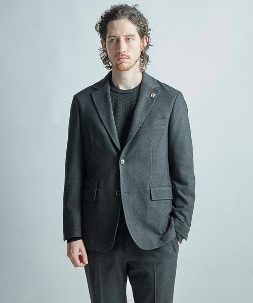 MEN'S BIGI(メンズビギ)の「【COLE HAAN/コール ハーン】別注 ストレッチツイルジャケット<2WAYストレッチ>(テーラードジャケット・メンズ・グレー/ベージュ/ネイビー・01/04/03/02)」の21枚目の写真