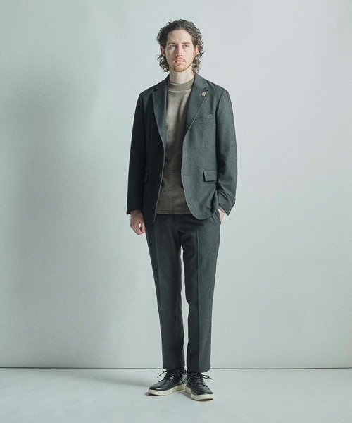 MEN'S BIGI(メンズビギ)の「【COLE HAAN/コール ハーン】別注 ストレッチツイルジャケット<2WAYストレッチ>(テーラードジャケット・メンズ・グレー/ベージュ/ネイビー・01/04/03/02)」の18枚目の写真