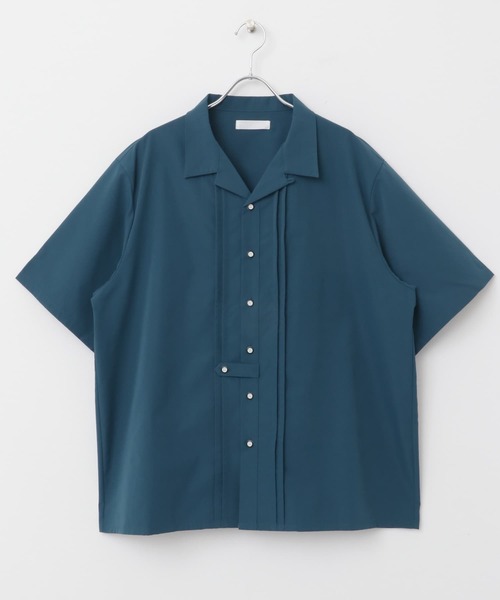 SENSE OF PLACE by URBAN RESEARCH（センスオブプレイスバイアーバンリサーチ）の「デザインオープンカラーショートスリーブシャツ（シャツ/ブラウス・メンズ・ブルー/ブラック/ホワイト・MEDIUM/LARGE）」の8枚目の写真