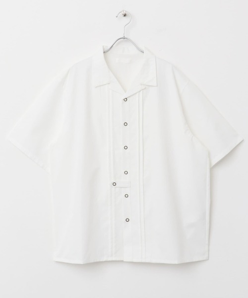 SENSE OF PLACE by URBAN RESEARCH（センスオブプレイスバイアーバンリサーチ）の「デザインオープンカラーショートスリーブシャツ（シャツ/ブラウス・メンズ・ブルー/ブラック/ホワイト・MEDIUM/LARGE）」の7枚目の写真