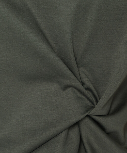 K.T KIYOKO TAKASE（キヨコタカセ）の「コットン強撚ポンチ デザインタックシャツ（Tシャツ/カットソー・レディース・ライトグレー/カーキ・9号/11号）」の12枚目の写真