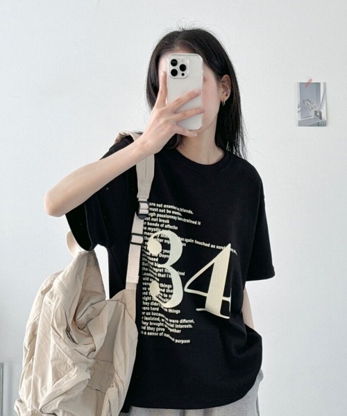 セール】オーバーサイズ ナンバリングTシャツ（Tシャツ