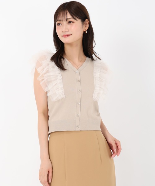 MISCH MASCH(ミッシュマッシュ)の「フリルチュール2wayニット(ニット/セーター・レディース・ブラック/レッド/ベージュ・フリ-)」の14枚目の写真