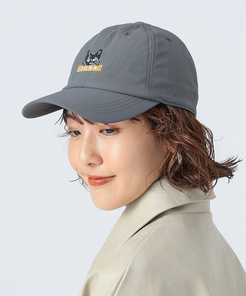 BEAMS HEART(ビームスハート)の「猫刺繍 キャップ(キャップ・レディース・オフホワイト/ブラック/グレー・ONE SIZE)」の3枚目の写真
