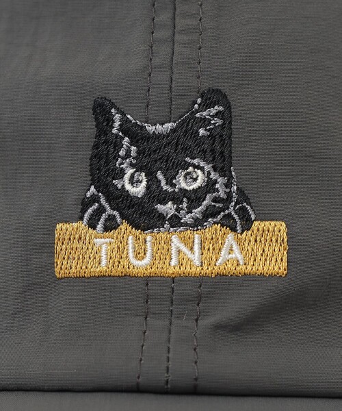 BEAMS HEART(ビームスハート)の「猫刺繍 キャップ(キャップ・レディース・オフホワイト/ブラック/グレー・ONE SIZE)」の9枚目の写真