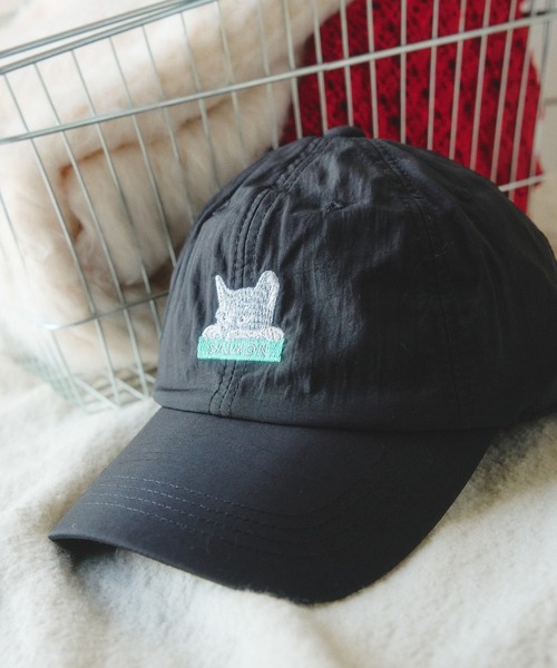 BEAMS HEART(ビームスハート)の「猫刺繍 キャップ(キャップ・レディース・オフホワイト/ブラック/グレー・ONE SIZE)」の14枚目の写真