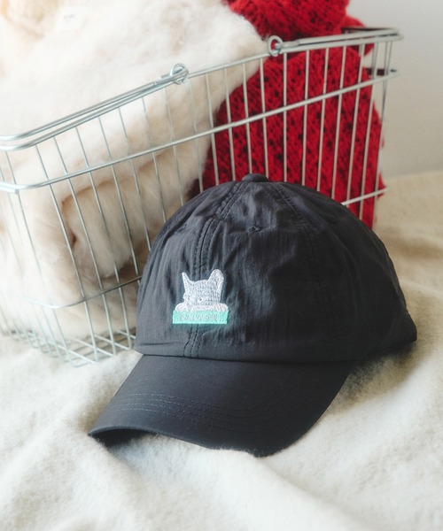 BEAMS HEART(ビームスハート)の「猫刺繍 キャップ(キャップ・レディース・オフホワイト/ブラック/グレー・ONE SIZE)」の15枚目の写真