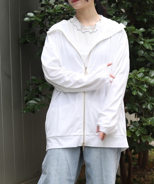 UVカットジップパーカー（パーカー）｜axes femme（アクシーズ