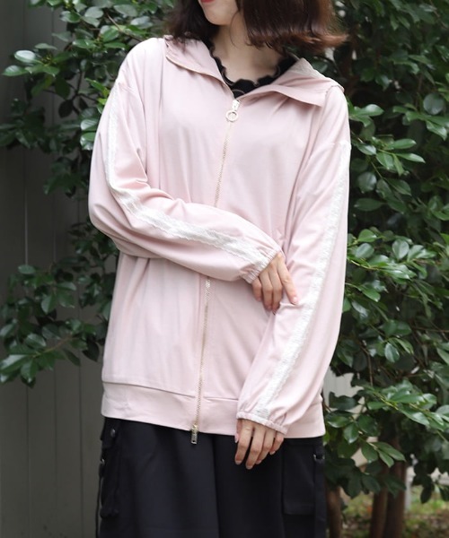 ぱーかー UVカットジップパーカー（パーカー）｜axes femme（アクシーズ