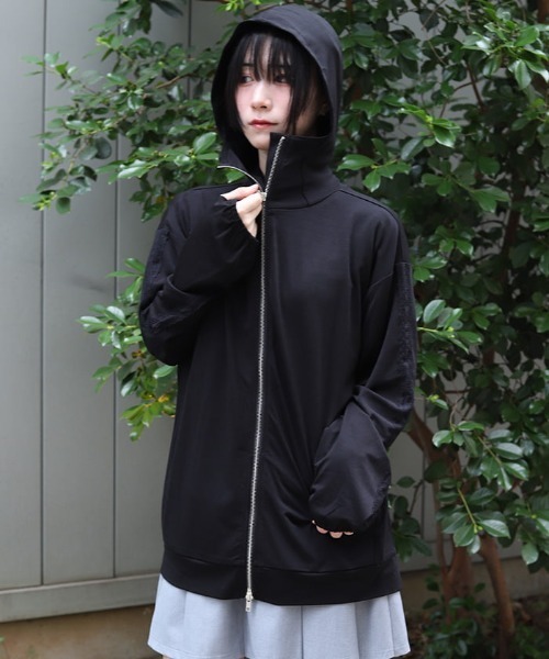 axes femme（アクシーズファム）の「ＵＶカットジップパーカー（パーカー・レディース・ホワイト/ピンク/ブラック・FREE）」の3枚目の写真
