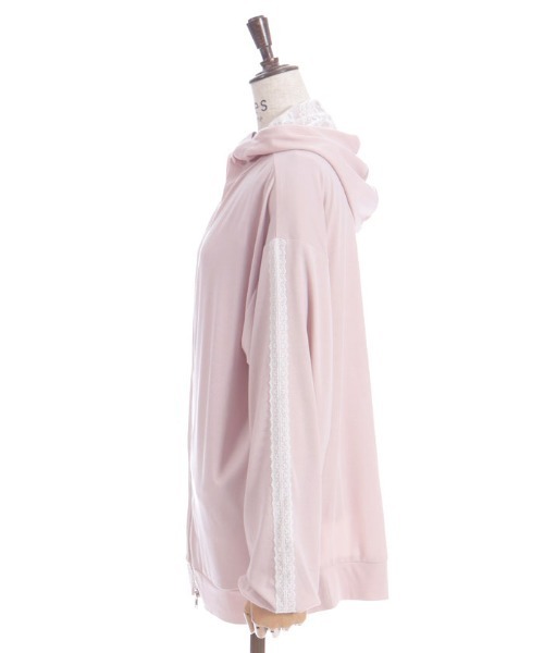 axes femme（アクシーズファム）の「ＵＶカットジップパーカー（パーカー・レディース・ホワイト/ピンク/ブラック・FREE）」の9枚目の写真