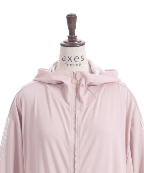 axes femme（アクシーズファム）の「ＵＶカットジップパーカー（パーカー・レディース・ホワイト/ピンク/ブラック・FREE）」の11枚目の写真