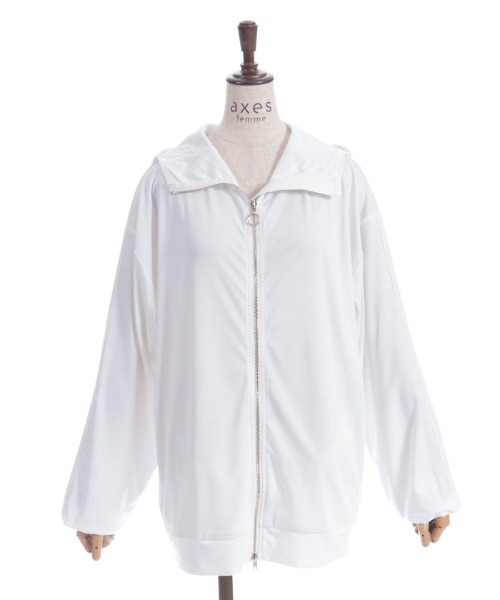 axes femme（アクシーズファム）の「ＵＶカットジップパーカー（パーカー・レディース・ホワイト/ピンク/ブラック・FREE）」の17枚目の写真