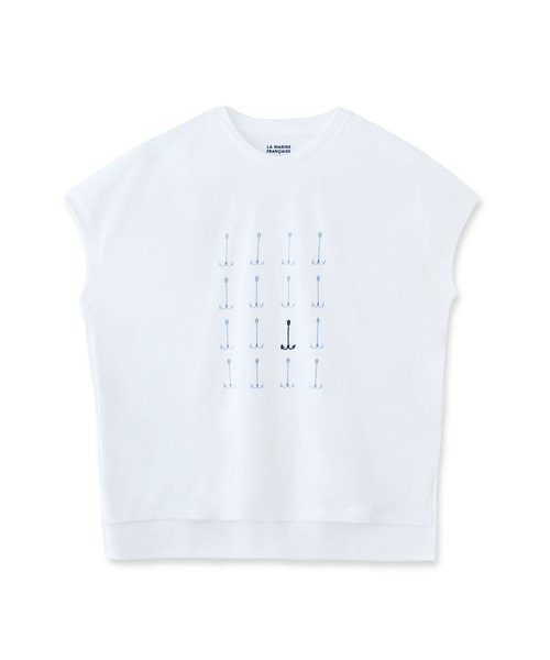 LA MARINE FRANCAISE(マリン フランセーズ)の「AnchorTシャツ(Tシャツ/カットソー・レディース・ブラック/グレー/ブルー・FREE)」の2枚目の写真