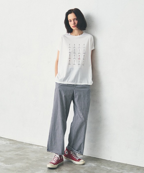 LA MARINE FRANCAISE(マリン フランセーズ)の「AnchorTシャツ(Tシャツ/カットソー・レディース・ブラック/グレー/ブルー・FREE)」の5枚目の写真