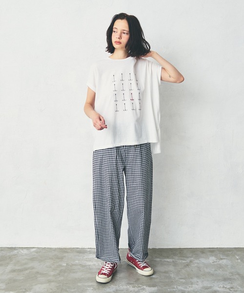 LA MARINE FRANCAISE(マリン フランセーズ)の「AnchorTシャツ(Tシャツ/カットソー・レディース・ブラック/グレー/ブルー・FREE)」の6枚目の写真
