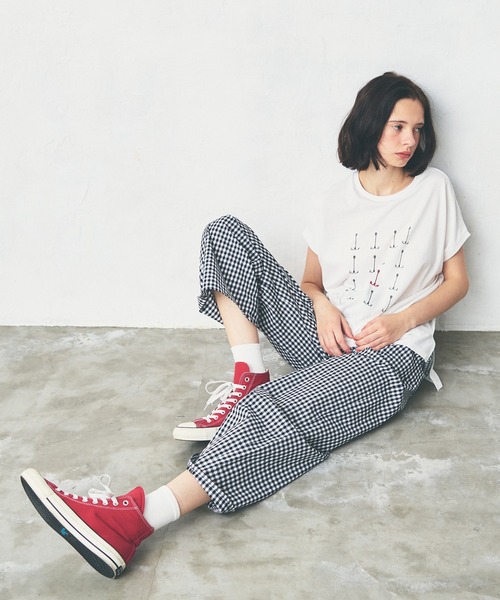 LA MARINE FRANCAISE(マリン フランセーズ)の「AnchorTシャツ(Tシャツ/カットソー・レディース・ブラック/グレー/ブルー・FREE)」の7枚目の写真