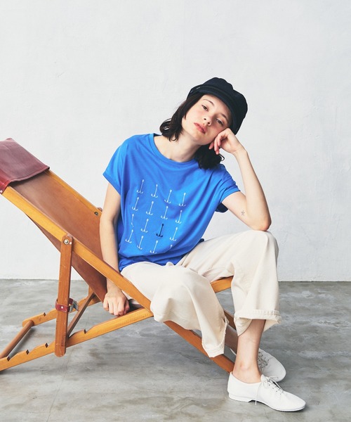 LA MARINE FRANCAISE(マリン フランセーズ)の「AnchorTシャツ(Tシャツ/カットソー・レディース・ブラック/グレー/ブルー・FREE)」の11枚目の写真