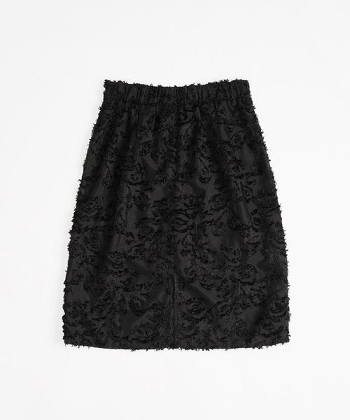 MUHET（ミュエータ）の「sheer jaguard midi skirt / シアージャガードスカート（スカート・レディース・アイボリー/ブラック・LARGE/MEDIUM）」の17枚目の写真