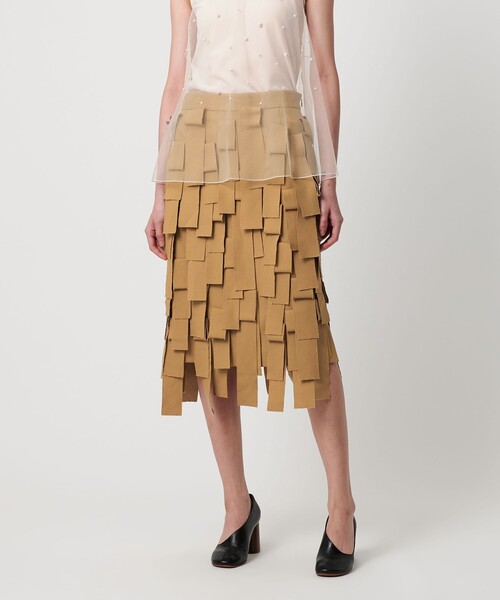 AEWEN MATOPH(イウエン マトフ)の「<AEWEN MATOPH>フリンジスカート(スカート・レディース・ブラック/ベージュ・38/36)」の12枚目の写真