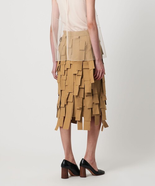 AEWEN MATOPH(イウエン マトフ)の「<AEWEN MATOPH>フリンジスカート(スカート・レディース・ブラック/ベージュ・38/36)」の14枚目の写真