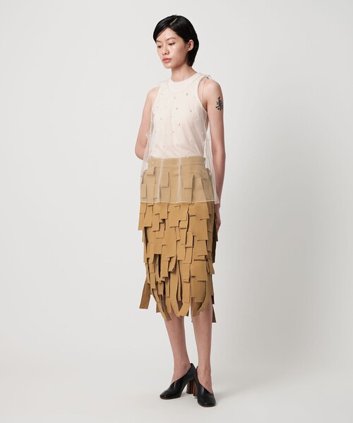 AEWEN MATOPH(イウエン マトフ)の「<AEWEN MATOPH>フリンジスカート(スカート・レディース・ブラック/ベージュ・38/36)」の15枚目の写真