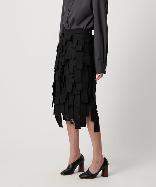 AEWEN MATOPH(イウエン マトフ)の「<AEWEN MATOPH>フリンジスカート(スカート・レディース・ブラック/ベージュ・38/36)」の18枚目の写真