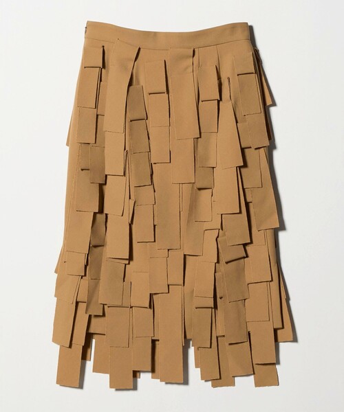 AEWEN MATOPH(イウエン マトフ)の「<AEWEN MATOPH>フリンジスカート(スカート・レディース・ブラック/ベージュ・38/36)」の5枚目の写真