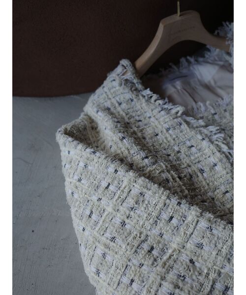 LAGUNAMOON（ラグナムーン）の「テープヤーンツイードジャケット（テーラードジャケット・レディース・ブラック/アイボリー・FREE）」の15枚目の写真